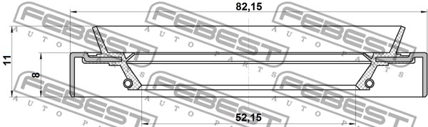 Pierścień uszczelniający piasty koła FEBEST 95HDS-54820811X