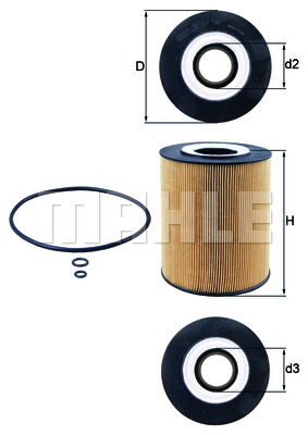 Filtr oleju MAHLE OX 146D