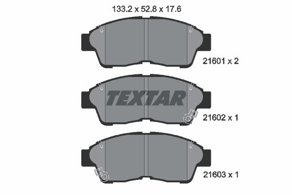 Klocki hamulcowe TEXTAR 2160101