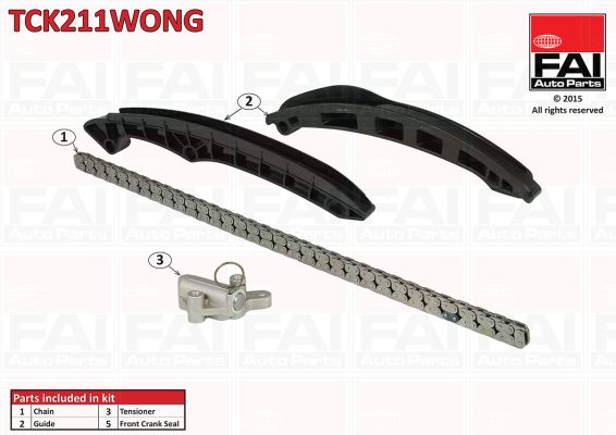 Zestaw łańcucha rozrządu FAI AUTOPARTS TCK211WONG