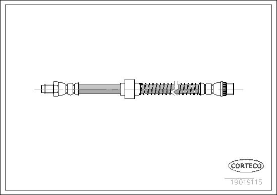 Przewód hamulcowy elastyczny CORTECO 19019115