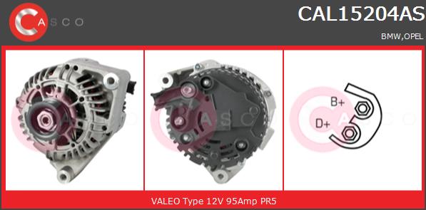 Alternator CASCO CAL15204AS