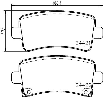 Klocki hamulcowe HELLA 8DB 355 012-991