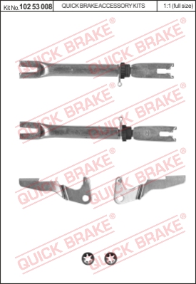 Regulacja szczęk hamulcowych QUICK BRAKE 102 53 008