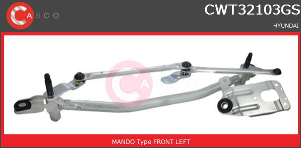 Mechanizm wycieraczek CASCO CWT32103GS