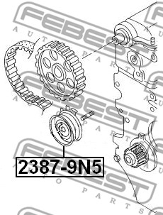 Rolka napinacza paska rozrządu FEBEST 2387-9N5