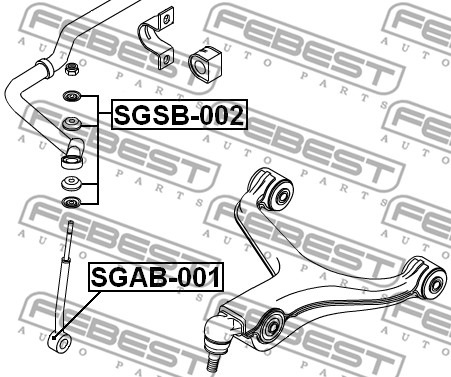 Tuleja wahacza FEBEST SGSB-002
