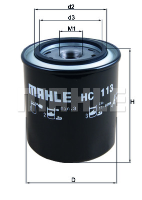 Filtr automatycznej skrzyni biegów MAHLE HC 113