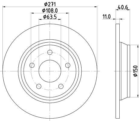 Tarcza hamulcowa HELLA 8DD 355 132-031