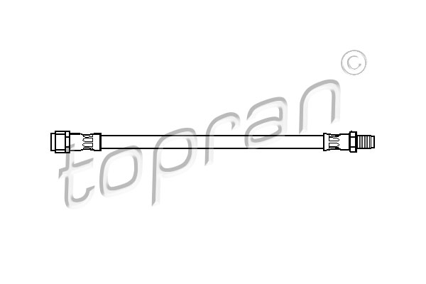 Przewód hamulcowy elastyczny TOPRAN 401 062