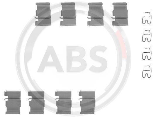 Zestaw akcesoriów montażowych  klocków hamulcowych A.B.S. 1133Q