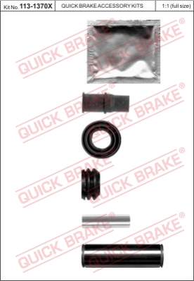 Zestaw tulei prowadzących zacisk hamulca QUICK BRAKE 113-1370X