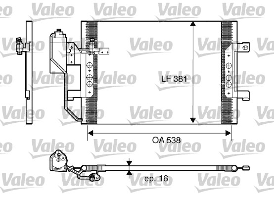 Skraplacz klimatyzacji VALEO 817659