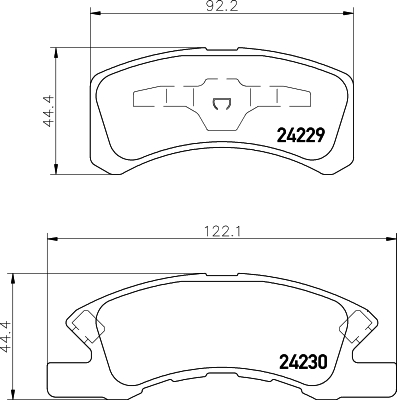 Klocki hamulcowe HELLA 8DB 355 012-051