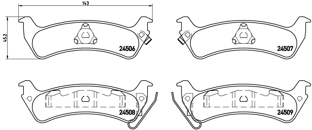 Klocki hamulcowe BREMBO P 37 012