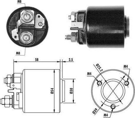 Elektromagnes rozrusznika MAGNETI MARELLI 940113050060