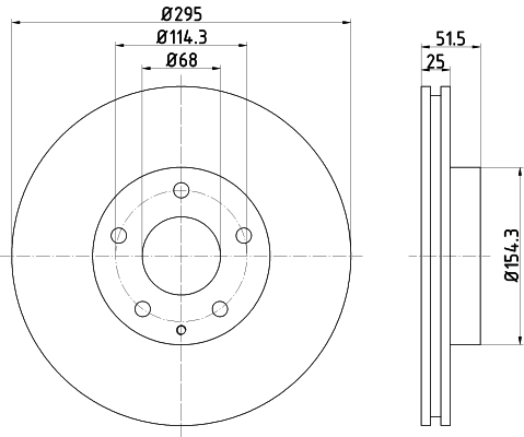 Tarcza hamulcowa HELLA 8DD 355 120-451