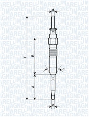 Świeca żarowa MAGNETI MARELLI 062900039304