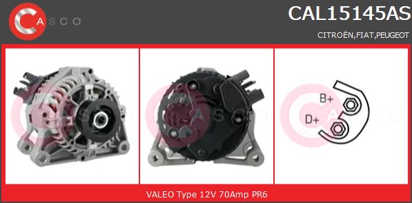Alternator CASCO CAL15145AS