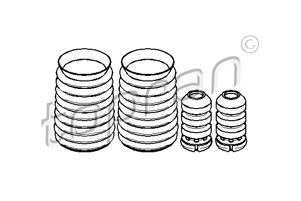 Komplet osłon i odbojów TOPRAN 944 001