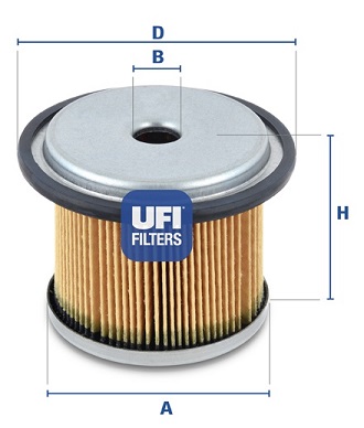 Filtr paliwa UFI 26.676.00