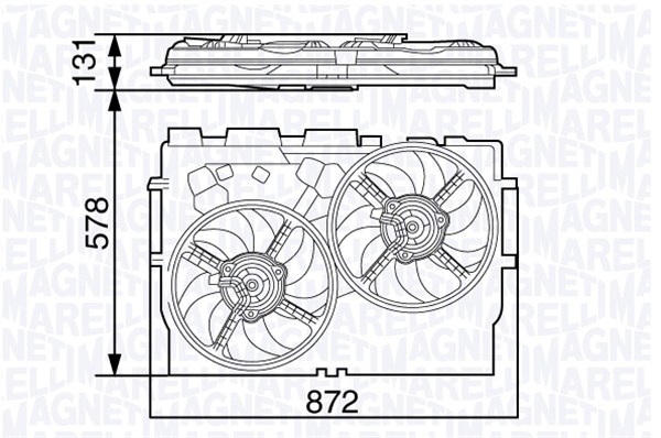 Wentylator MAGNETI MARELLI 069422583010