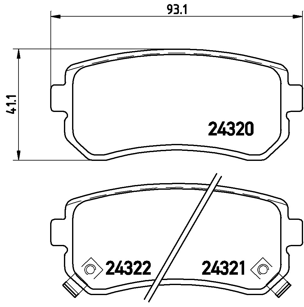 Klocki hamulcowe BREMBO P 30 025