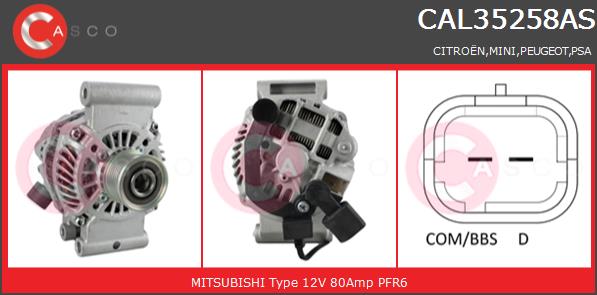 Alternator CASCO CAL35258AS