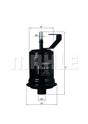 Filtr paliwa KNECHT KL 507