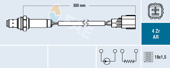 Sonda lambda FAE 75655