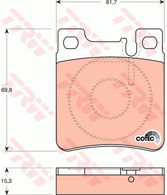 Klocki hamulcowe TRW GDB1123