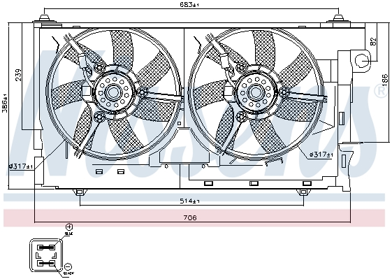 Wentylator NISSENS 85084