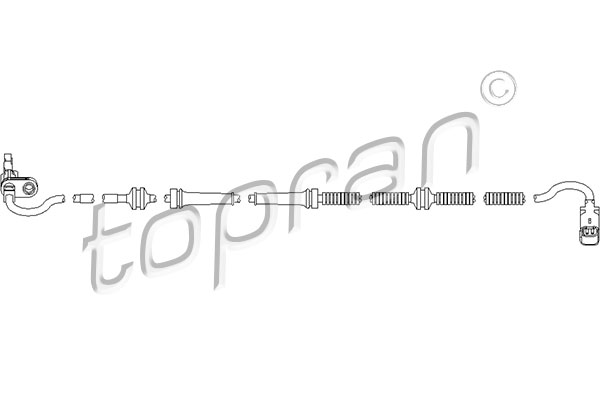 Czujnik ABS TOPRAN 722 100