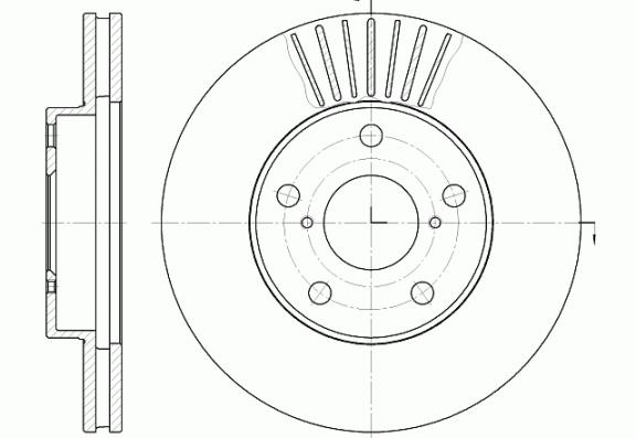 Tarcza hamulcowa REMSA 6640.10
