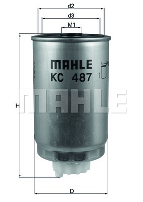 Filtr paliwa MAHLE KC 487