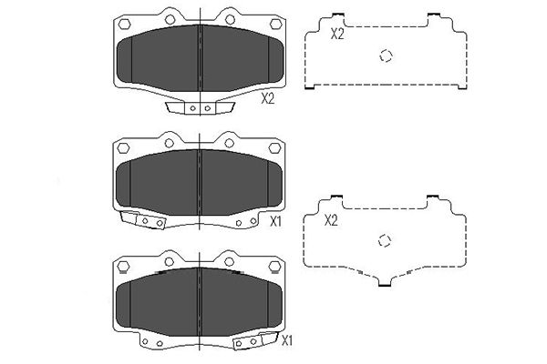 Klocki hamulcowe KAVO PARTS KBP-9054