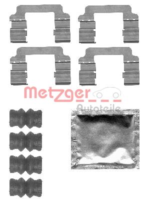 Zestaw akcesoriów montażowych  klocków hamulcowych METZGER 109-1830