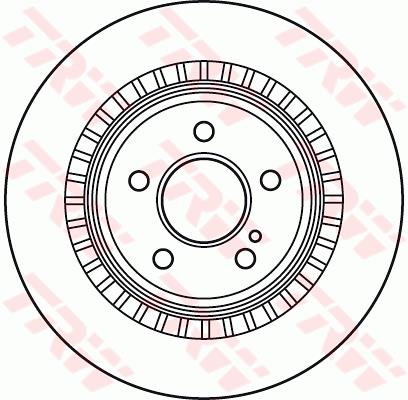 Tarcza hamulcowa TRW DF4916S
