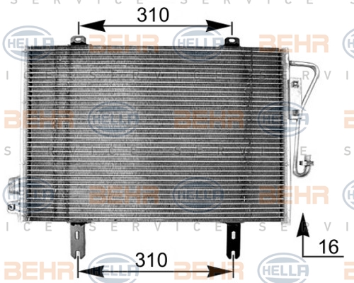 Skraplacz klimatyzacji HELLA 8FC 351 038-591