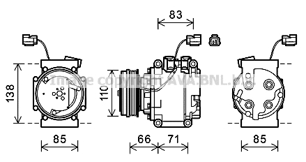 Kompresor klimatyzacji AVA QUALITY COOLING HDAK260