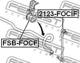 Guma stabilizatora FEBEST FSB-FOCF