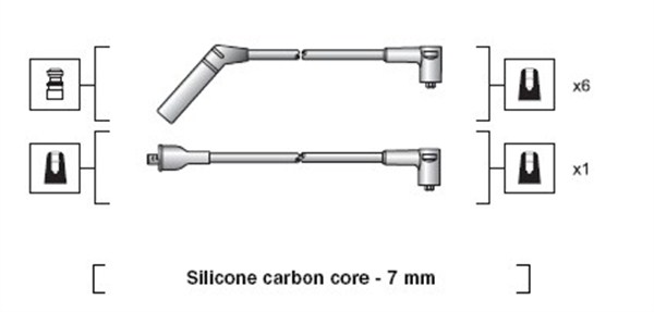Przewody zapłonowe MAGNETI MARELLI 941318111062