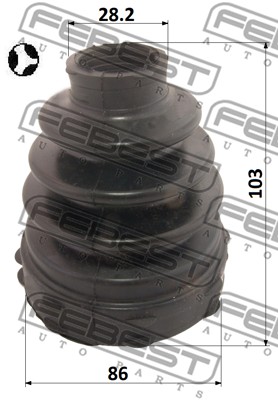 Zestaw osłon FEBEST 2515-BOX3DT