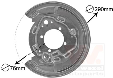 Tarcza kotwiczna VAN WEZEL 5307373