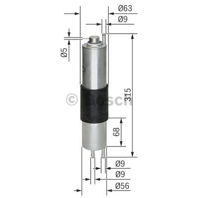 Filtr paliwa BOSCH 0 450 905 952