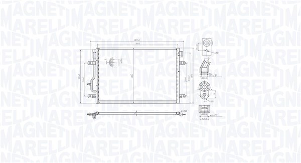 Skraplacz, klimatyzacja MAGNETI MARELLI 350203103300