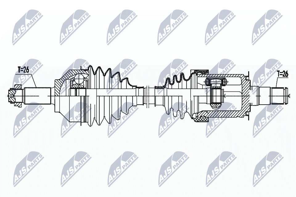 Wał napędowy NTY NPW-BM-161