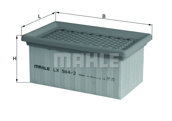 Filtr powietrza MAHLE LX 984/2