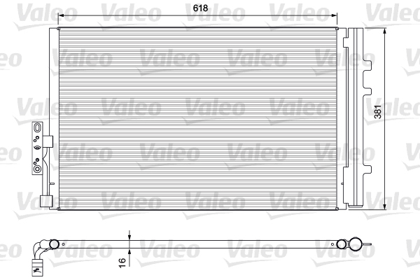 Skraplacz klimatyzacji VALEO 814386