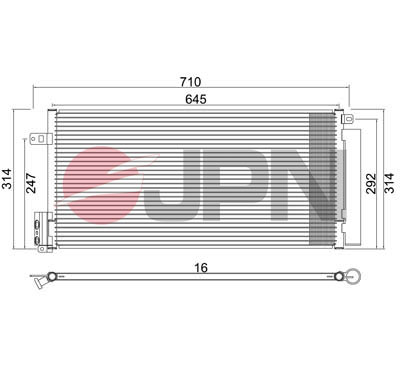 Skraplacz klimatyzacji JPN 60C9113-JPN